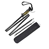 EUPHENG Aventik Fold-able Wading Staff Lock System Adjust Center Core with Neoprene Pouch Fly Fishing Wading Stick(B)