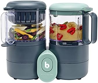 Babymoov Nutribaby One 4-in-1 Baby Food Maker, baby food blender and steamer, food processor for weaning, warmer, defroster