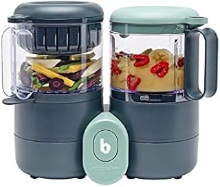 Babymoov Nutribaby One 4-in-1 Baby Food Maker, baby food blender and steamer, food processor for weaning, warmer, defroster