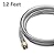DOZYANT 12 Feet Universal QCC1 Low Pressure Propane Regulator Hose Replacement with Propane Tank Gauge, Stainless Steel Braided Hose for Most LP Gas Grill, Heater Fire Pit Table, 3/8" Female Flare