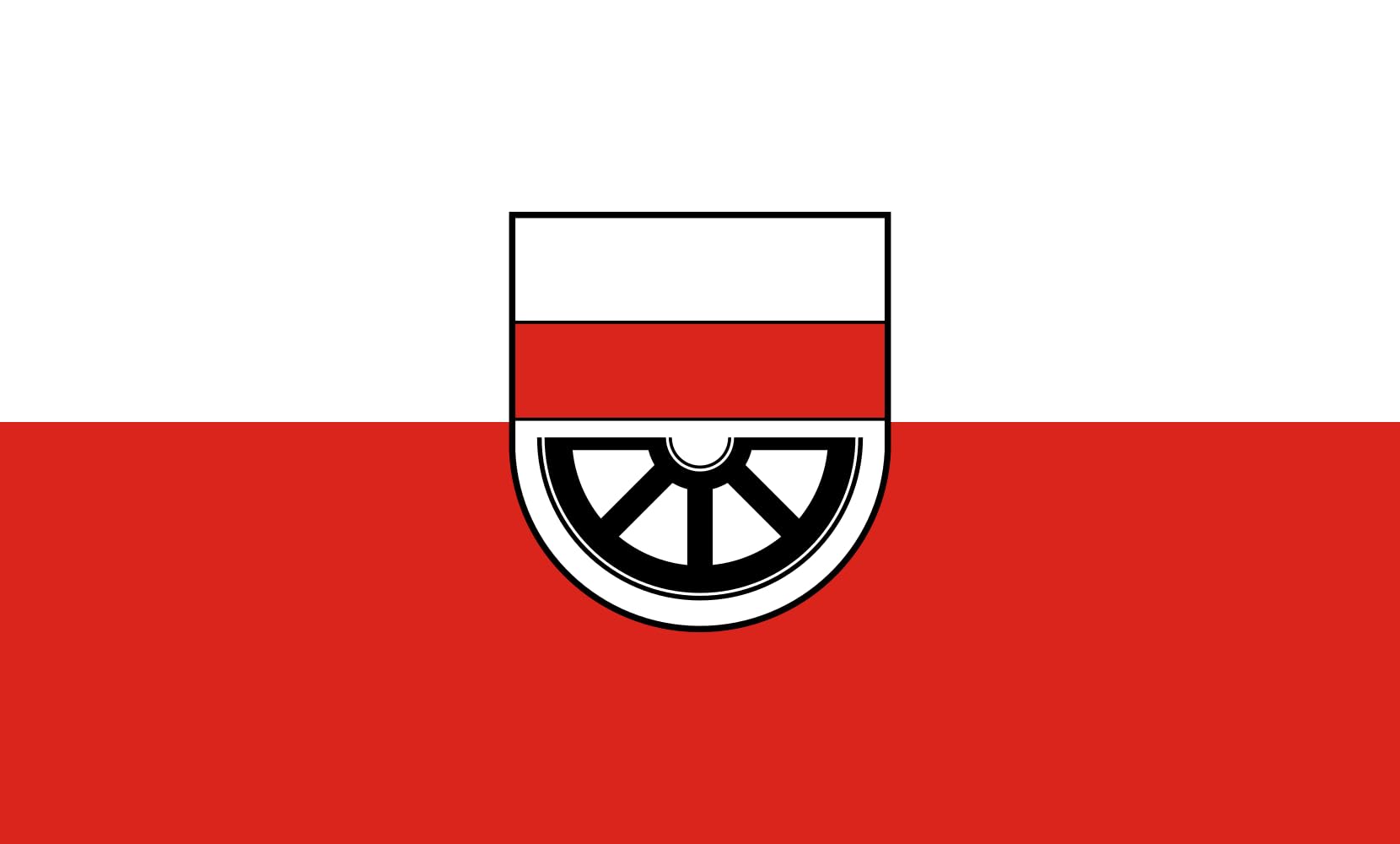 Drapeau de Spaichingen format paysage 1.35m² aux finitions soignées