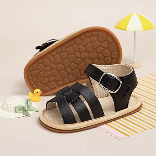 Image of CENCIRILY Infant Baby Girls Boys Sandals Summer Beach Outdoor Bowknot Soft Rubber Sole Toddler Princess Dress Flats Walking Shoes