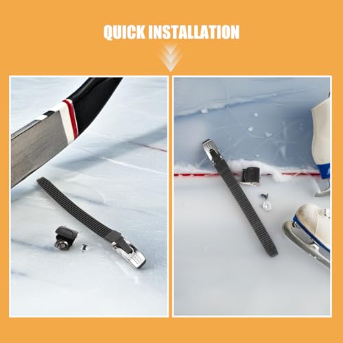 Hebillas de patines en línea con clips y tornillos Healeved set de 4 piezas intercambiables 3