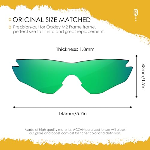Image of ANSI Z87.1 Replacement Lenses For Oakley M2 Frame OO9212 Sunglass