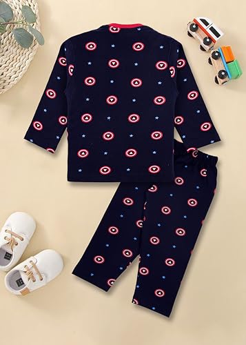 Image of 3BROS BodySuit /Dress for Boys /Girls Full Pajama & Casual Full Sleeves Night Suit Top Combo Kids Set