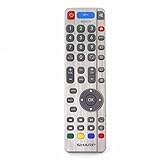 Sharp Aquos SHW/RMC/0111 Control Remoto Genuino para LCD LED 3D HD Smart TV con Botones Youtube Net...
