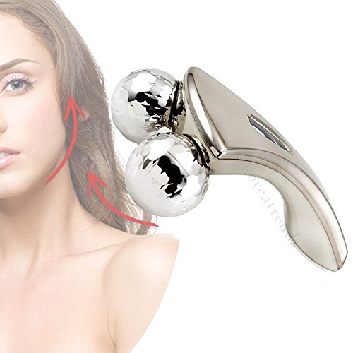 3D, Mini, 4D Roller Massager, Body Massage, Face Massage (3D Silver Roller)