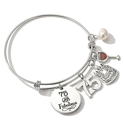 Image of Silver /14k Gold Plated Birthday Bracelet, Natural Healing Crystal Bracelet Gifts for Her Birthday for Daughter Granddaughter Friends Mom Grandma Sister