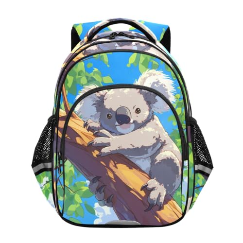 Cartable scolaire léger koala gris pour soulager le dos des enfants de 3 à 12 ans