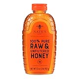 Nate's 100% Pure, Raw & Unfiltered Honey - Award-Winning Taste, 32oz. Squeeze Bottle