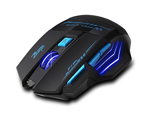 DLAND ZELOTES Professional LED Optical 2400 DPI 7 Button USB 2.4G Wireless Gaming Mouse for Pro Game Notebook, PC, Laptop, Computer - Thumbnail 3
