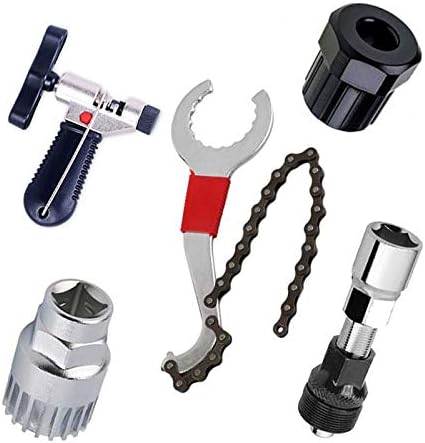 BeiLan Mountain Bike Repair Tool Kits, Bicycle Chain Cutter/Chain Remover/Bracket Remover/Freewheel Remover/Crank Puller Remover