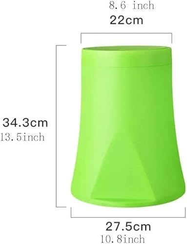 Miniatura 2 de Botes de basura de cocina, cubo de basura de plástico, cubo de basura grande con tapa, capacidad de 3.1 galones de capacidad, cestas de basura