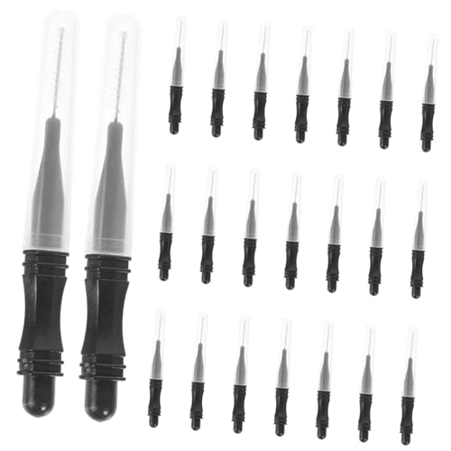 FOMIYES Micro Brush Head Eyebrow Brush 50pcs Lash Wands with Comb for Natural Eyebrow and Lash Look