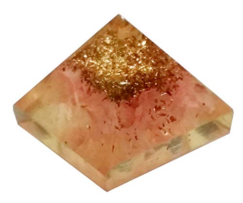 Pyramide orgonale en Quartz Rose Purpledip pour harmonie maison