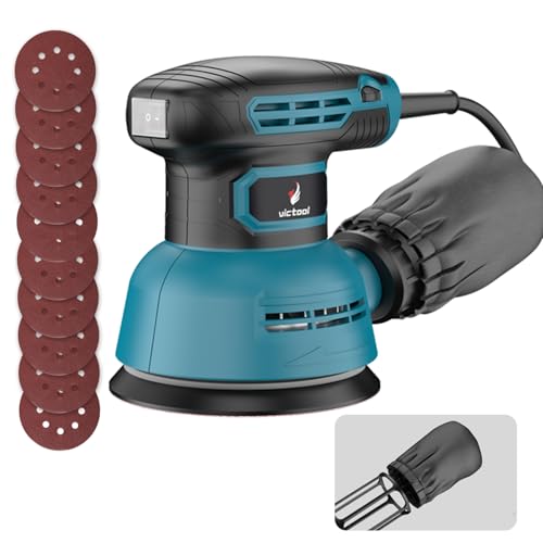 Ponceuse excentrique 300 W, 125 mm, 6 niveaux (5 000