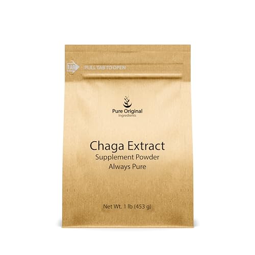 Pure Original Ingredients Chaga Extract, 1 lb — Mushroom Supplement Powder, Always Pure