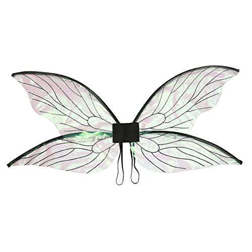luminiu Ailes de fée Papillon | Déguisements d'ailes de Papillon pour Enfants | Princess Wings Dress Up Wing, Costumes de Papillon pour Enfants pour Filles, Femmes, Cosplay, Le Noir Cover