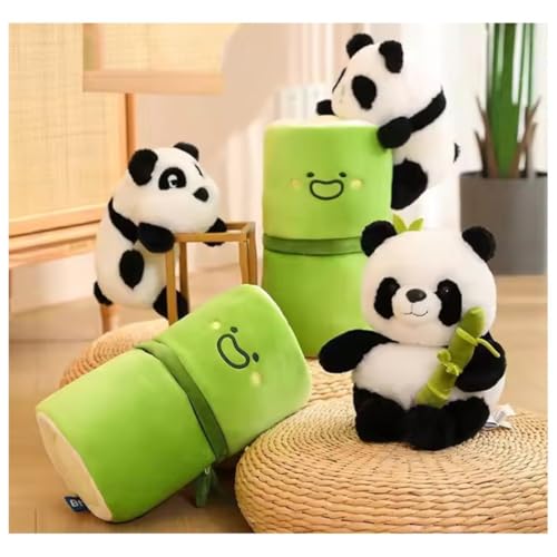 Image of ADORA Bamboo Panda Soft Toy (30cm, Black and White) | Cute Panda Plushie with Bamboo | Stuffed Toy for Kids, Girls, Boys | Panda Teddy Bear Gift for Birthday, Valentine & Special Occasions