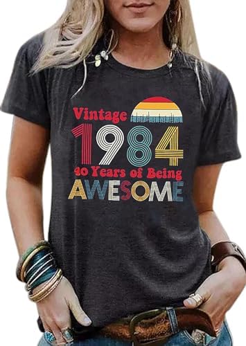 Custom 1984 Birthday Shirt For Him – Personalized Vintage 40th Birthday Gift Tee - View #10