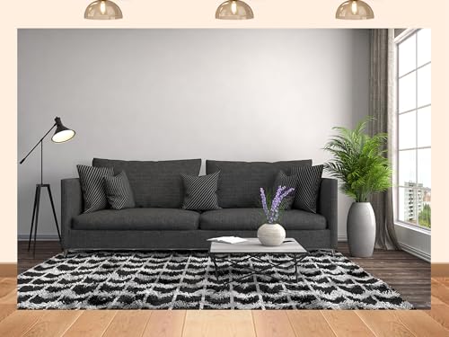 PEKRU 10x5ft Fabric Minimalist Living Room Backdrop Grey Sofa and