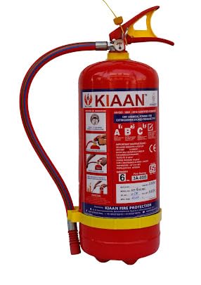 ABC Type Fire Extinguisher, 6 kg (Red, Medium)