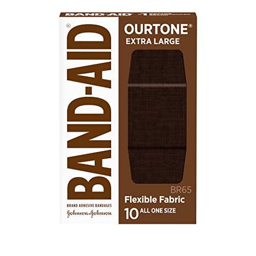 Band-Aid Brand Ourtone Adhesive Bandages, Flexible Protection & Care Of Minor Cuts & Scrapes, Quilt-Aid Pad For Painful Wounds, Br65, Extra Large, 10 Ct #TOP18