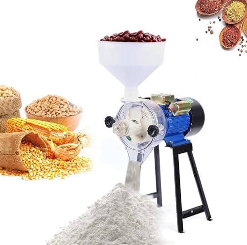 Commercial Stainless Steel Soybean Grinder - 2200W Heavy Duty Electric Grain Mill for Flour, Rice, Corn, Beans, Coffee, Wheat - Multifunctional Grinding Mill Machine