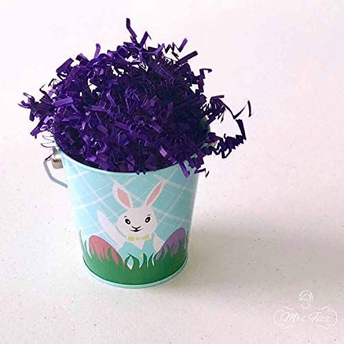 Mrs Fizz Crinkle Cut Paper Shred Filler for Packing and Filling Gift Baskets (10 LB) Purple