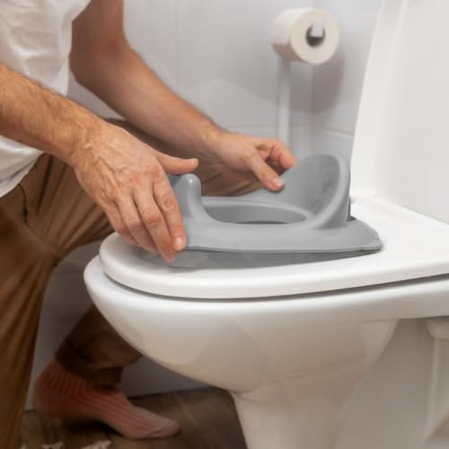 Rotho Babydesign TOP WC-Sitz - recycelt - Klositz für Kinder - Wc Sitz - Toilettenaufsatz - grau