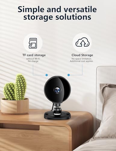 Kamera Wewnętrzna WiFi, Surfola 1080P FHD Kamera do Monitoringu Domu dla Dziecka/Zwierząt, Detekcja AI, Tryb Nocny, Dwukierunkowe Audio, Aplikacja, Współpracuje z Alexa & Google Home, 4 sztuki