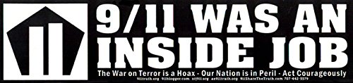 Peace Resource Project 9/11 was an Inside Job - Bumper Sticker/Decal (11" X 2.5")