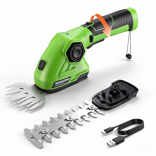 WORKPRO Cordless Grass Shear & Shrubbery Trimmer - 2 in
