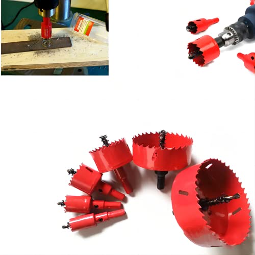 Esuphands 6"Hole Saw With Arbor Mandrel,Hss Bi-Metal & Heavy Duty Steel Design, For Metal,Stainless Steel,Cornhole Boards,Drywall,Plastic,Brass,Aluminum,Iron And Wood (152Mm) #TOP7