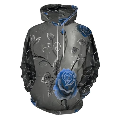 Sweat à capuche imprimé 3D gris idéal pour vos sorties urbaines