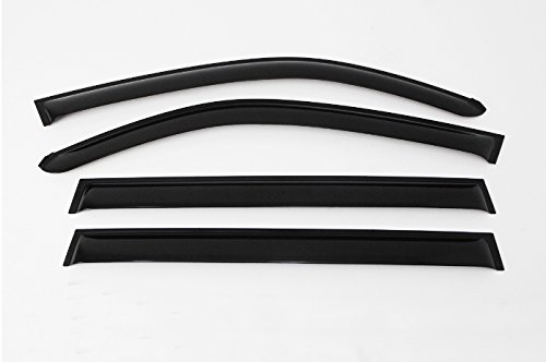 AUTO CLOVER Smoked Window Visor Sun Rain Vent Guard 4pcs For Ssangyong Rexton 2001-2016
