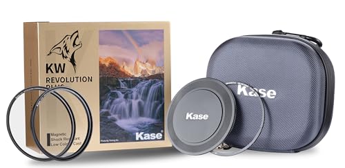 Kit de filtro magnético a prueba de golpes Kase de vidrio óptico templado y anillos de color