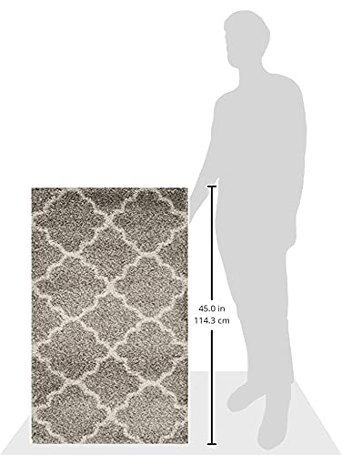 Tapete decorativo Safavieh Hudson Shag 114x69 cm gris miniatura 2