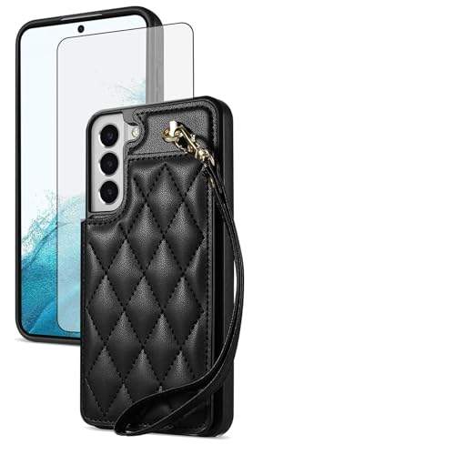 Coque Samsung S21 5G avec vitre en verre trempé pour éviter les rayures d'écran