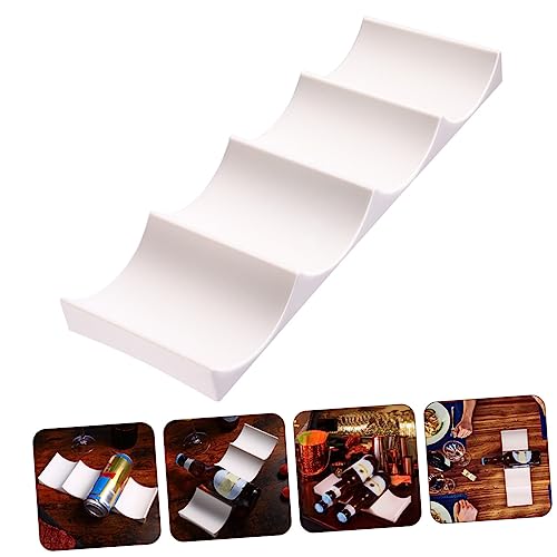 Set de 4 soportes estables para botellas de vino miniatura 6