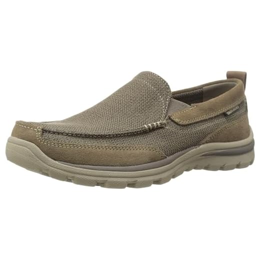 Skechers Men's Superior Milford Slip-On Loafer, Light Brown, 10.5 M US