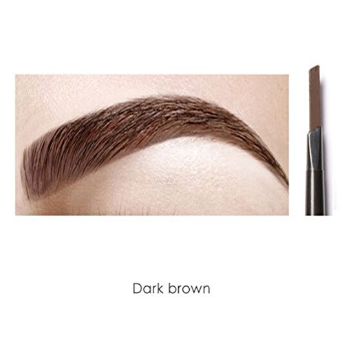 ULAKY Women Waterproof 3 Colors Eyebrows Eyeliner Pen Eyebrow Pencil with Brush Tools Makeup Cosmetics