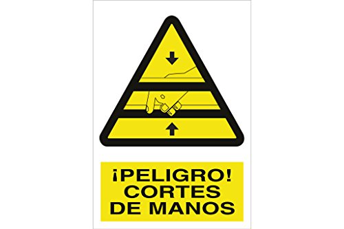 Plimpo Señal Poliestireno 420X297Mm. ¡Peligro! Cortes De Manos En Oferta Cofan A35Pl420297 Señal Poliestireno, 420 X 297 Mm