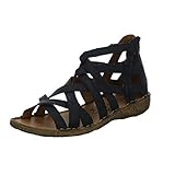 Josef Seibel 79517 Rosalie 17 Damen Sandalen,Riemchensandalen,Römer-Sandale,Sandalette,Gladiatoren-Sandale,Sommerschuh,Frauen,schwarz(Schwarz)