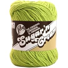 Bulk Buy Lily Sugar n Cream Solids 100% Cotton Yarn 3-Pack Hot Green #1712
