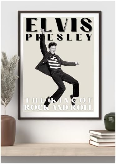 Miniatura 5 de Elvis Presley - Impresión artística de rey del rock and roll, fotografía vintage en blanco y negro, arte de pared, impresión clásica de movimientos