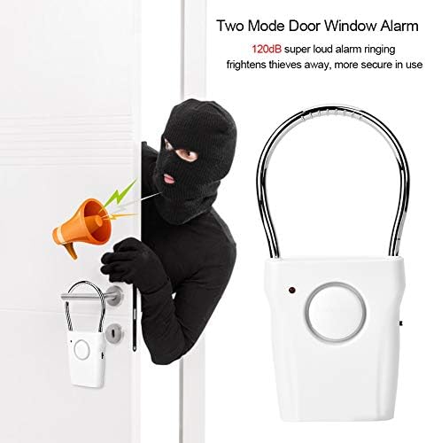 Door Handle Alarm, 120dB Door Alarm for Home Security, Door and Window Alarm, Door/Window Sensor, Touch Sensor Door Handle Alarm Anti-theft Vibration Window Burglar Alert Home Security