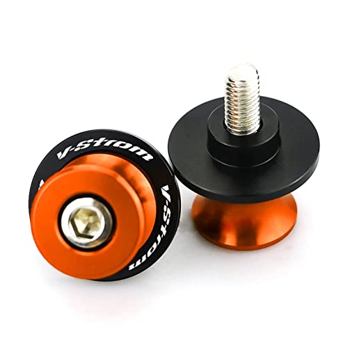 Bobines de bras oscillant M8 orange CNC pour Suzuki V-Strom 250 650 1000 1050
