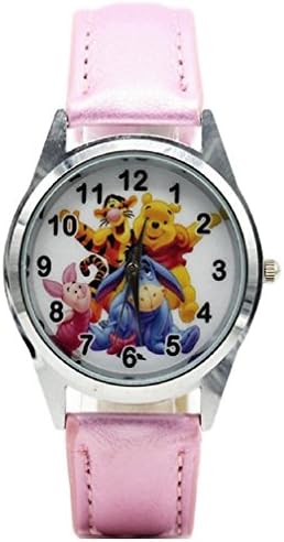 New Horizons Production Winnie The Pooh and Friends Pink Leather Band Wrist Watch