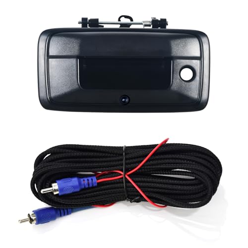 Image of Dasaita Tailgate Handle Reverse Camera for Chevrolet Silverado /GMC Sierra 2014-2015, Only Fit 1080P Navigation, Real AHD 1080P Rear View Camera Backup Camera with Wiring Harness, 170 Wide Angle